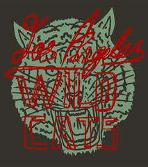 Tattoo tribal Wild cats graphic design vector art