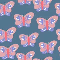 Fototapeten pattern with butterflies © Мария Гуцол