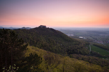 Hohenneuffen Castle Sunset Swabian Alb