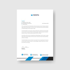 Professional business letterhead design clean creative simple design template .editable letterhead design 