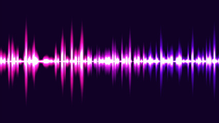 Sound wave. Audio recording. Abstract vector background