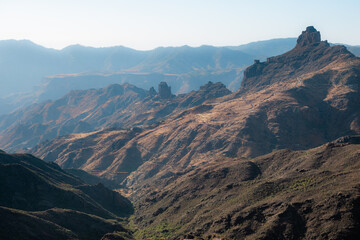 Mountains landscape with rocks and cliffs