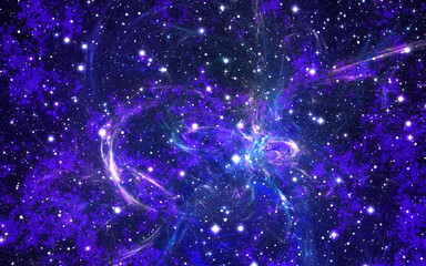 星, 空間, 空, 夜, 星, 光, 青, クリスマス, 銀河