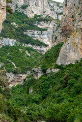 Foz de Lumbier, R&eacute;serve naturelle, Lumbier, rivi&egrave;re Salazar, Canyun, Pyr&eacute;n&eacute;es, Province de Navarre, Espagne