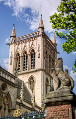 St Johns college chapel in Cambridge - 488385314