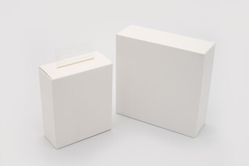 white isolated box for a set of packaging