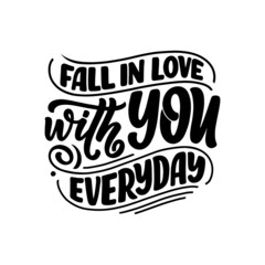 Hand drawn motivation lettering phrase in modern calligraphy style. Inspiration slogan for print and poster design. Vector