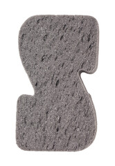 Sponge for car washing isolated on white background