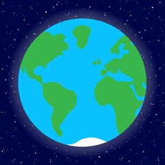 Naklejka premium Earth Illustration. Flat style