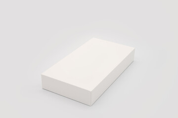 isolated white box for a phone package
