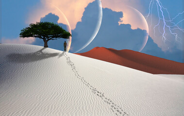 Surreal white desert © rolffimages