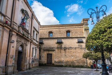 Fototapeta na wymiar Old Enna City Centre, Sicily, Italy, Europe