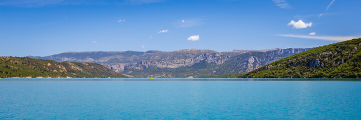 Lake of Sainte-Croix and Verdon Gorge in Alpes de Haute Provence, France