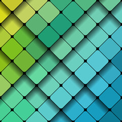 Abstract, colorful background with squares and shadows. Vector geometric, fashion wallpaper template. Material design backdrop. Origami style, vector, business cards layout