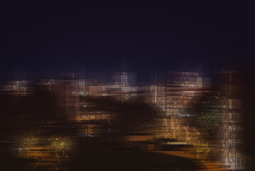 Ciudad de Montevideo con efecto fotográfico Adamski.