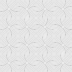 Vector seamless texture. Modern geometric background with circles.