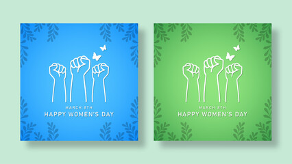 Fototapeta premium International women day background design