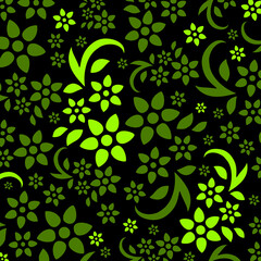 Muster floral grün Vektor Style