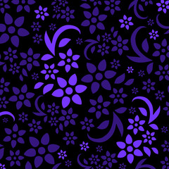 Muster floral violett Vektor Style