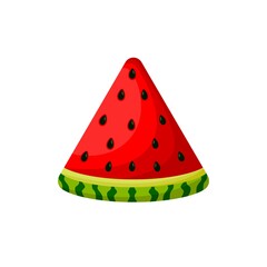 Vector watermelon isolated on white background