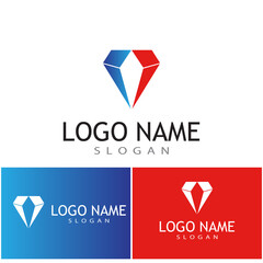 Diamond Logo Template vector icon illustration design