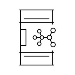 nitromethane barrel line icon vector illustration