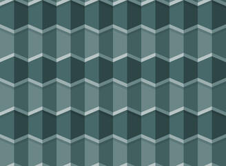 Seamless tile roof. Textured pattern of repeat ceramic rooftop. Clay tiles texture of house covering. Shingles illustration