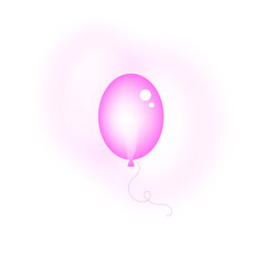 Balloon icon on white background