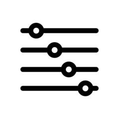 Web Filter Icon, Level Regulator Symbol, Control Sign