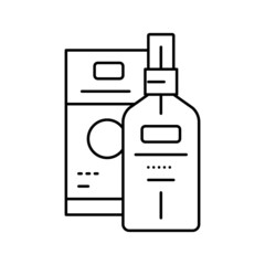 essential oil line icon vector illustration