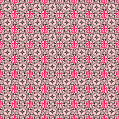 Seamless french ornamental wallpaper geometric pattern. 