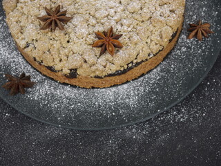 Winterlicher Streuselkuchen