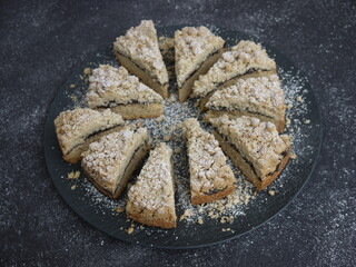 Winterlicher Streuselkuchen