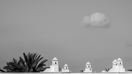 Above the roofs of Fuerteventura