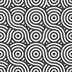Fototapeta na wymiar Vector seamless texture. Modern geometric background with circles.