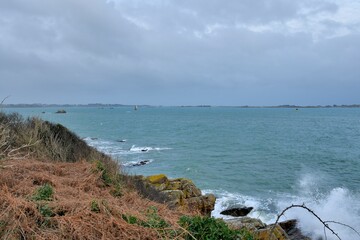 Seaside at Pleubian Port-Beni in Brittany- France
