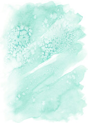 Abstract green watercolor backround, painting