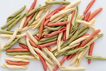 homemade pasta fusilli pugliesi tris