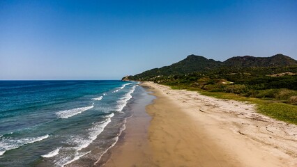 Foto aérea en playa 