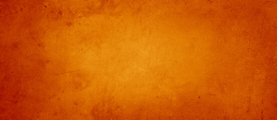 Orange textured concrete wall background - obrazy, fototapety, plakaty