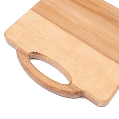 Wooden cutting board in the shape of suitcase