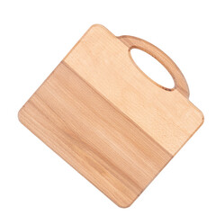 Wooden cutting board in the shape of suitcase