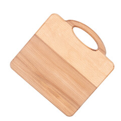 Wooden cutting board in the shape of suitcase