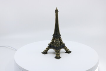 Tiny Eiffel Tower on a turning table 3D Printed