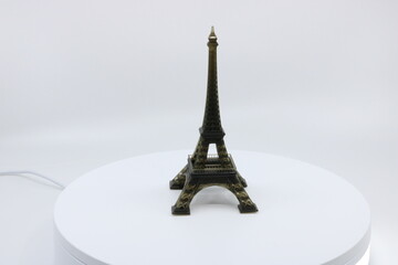 Tiny Eiffel Tower on a turning table 3D Printed