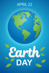 Earth Day background. Vector EPS10.
