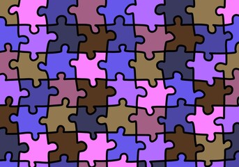 Kids background with puzzles for cards and linens and gifts and posters and postcard and magazines and wrapping paper