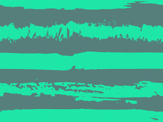 Trendy watercolor pattern with colored stripes painted with a brush. Trendy abstract seamless pattern. Sample of fashionable style. Abstract texture. Grunge background. Vector.