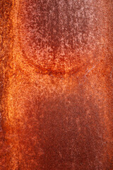 Iron texture with beautiful structure, intentionally rusted.  