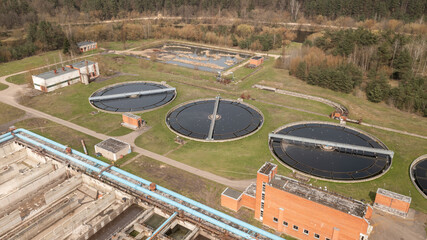 Wastewater Treatment Station Filtering Sewage
